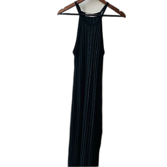 JONATHAN SIMKHAI Womens Black Jersey Ribbed Megan Maxi Dress Size Small - Picture 2 of 7